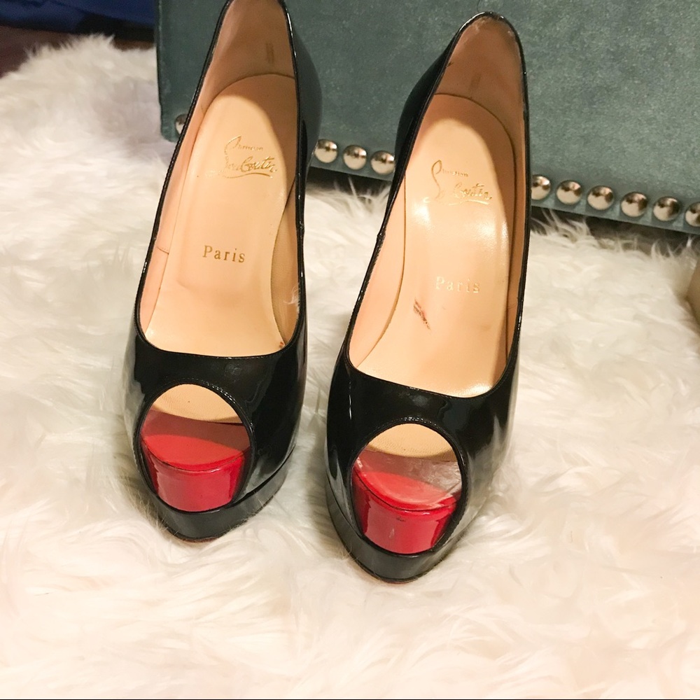 Christian Louboutin Black/red Palais  SOLD - Picture 4 of 7